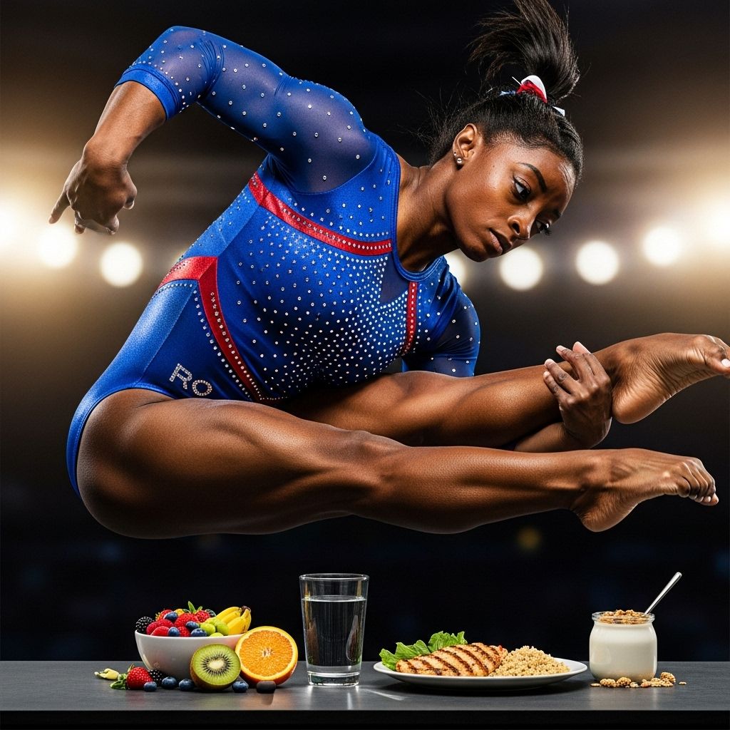 Explore Simone Biles’s balanced, intuitive nutrition plan—the fuel behind her legendary performance, recovery, and wellbeing.