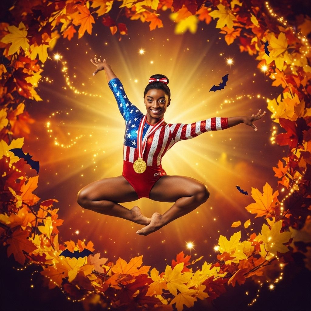 Channel Simone Biles’ Olympic brilliance with costumes that capture her style, spirit, and Team USA pride for Halloween 2024.