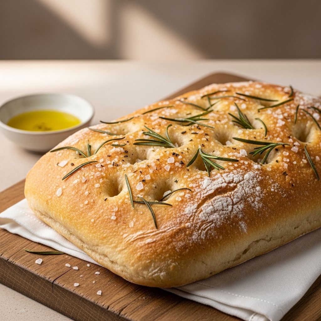 A golden, herb-scented loaf that elevates any meal with its fluffy crumb and crisp edges.