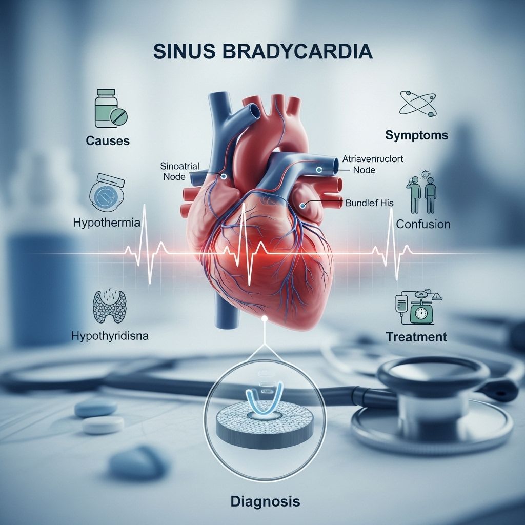 Explore the details of sinus bradycardia, including causes, symptoms, treatments, and when to seek help.