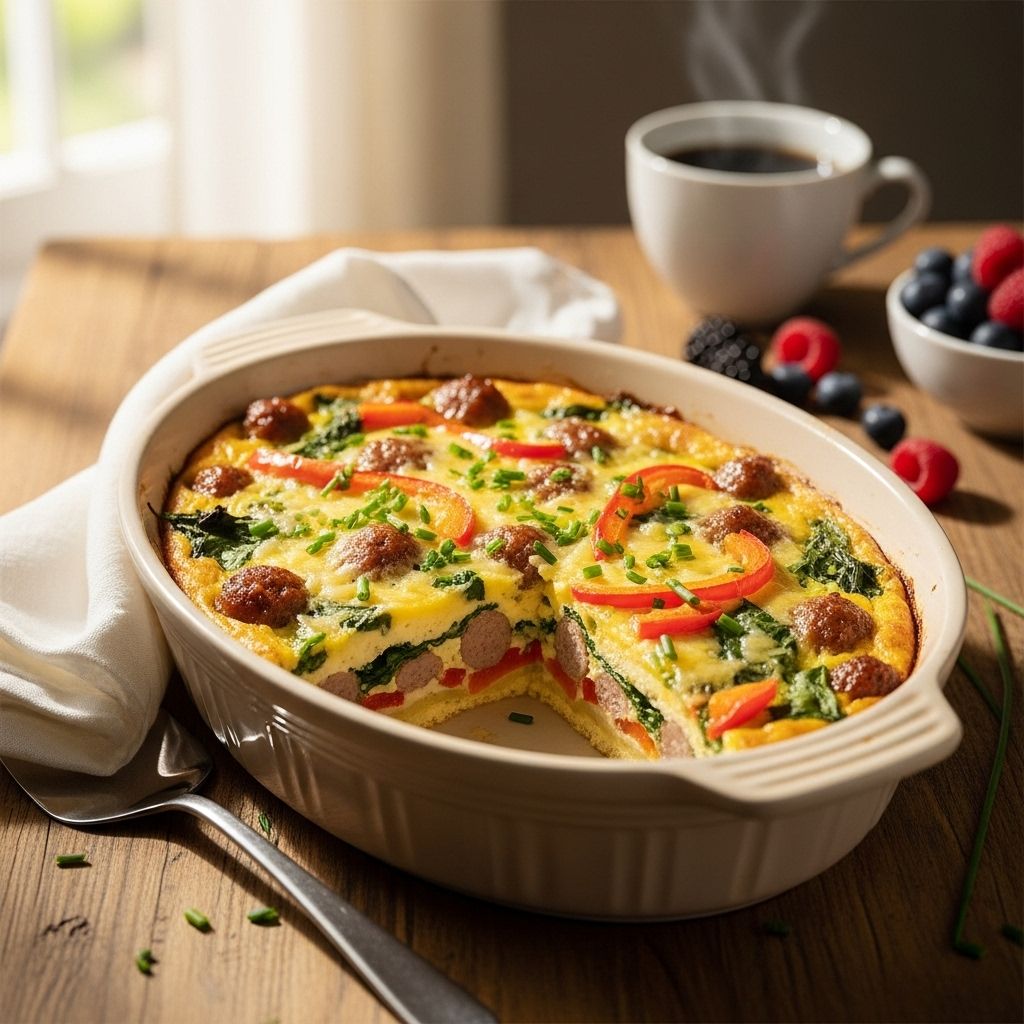 Prep this savory dish the night before and wake up to a stress-free, flavorful morning.