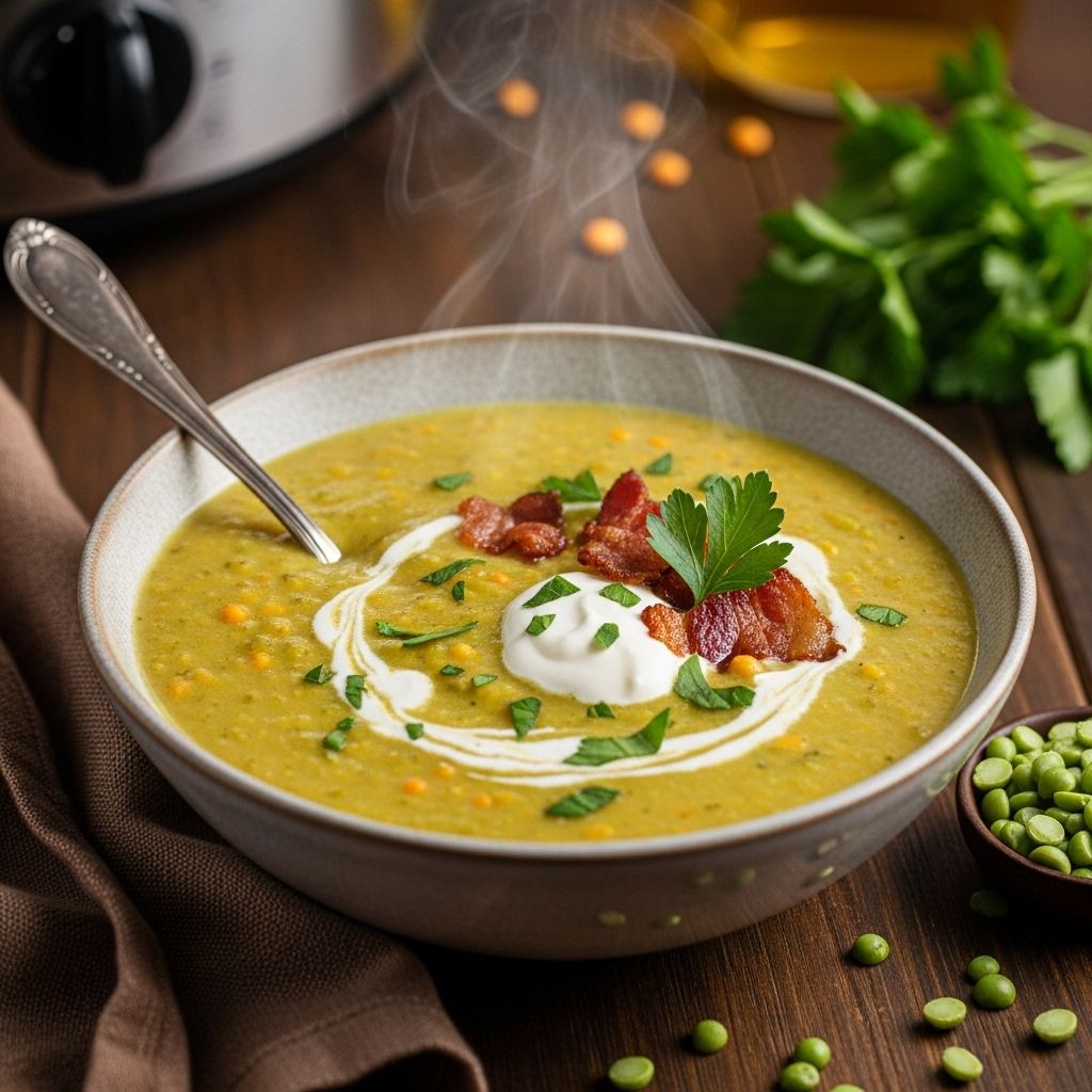Let your crock pot work its magic to blend savory ham and veggies into a wholesome meal.