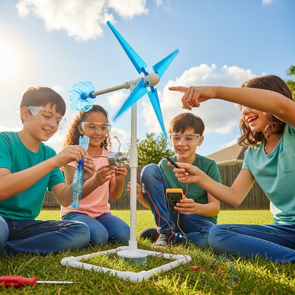 Discover how kids and families can explore wind energy by building a functional small wind turbine using everyday materials and simple steps.