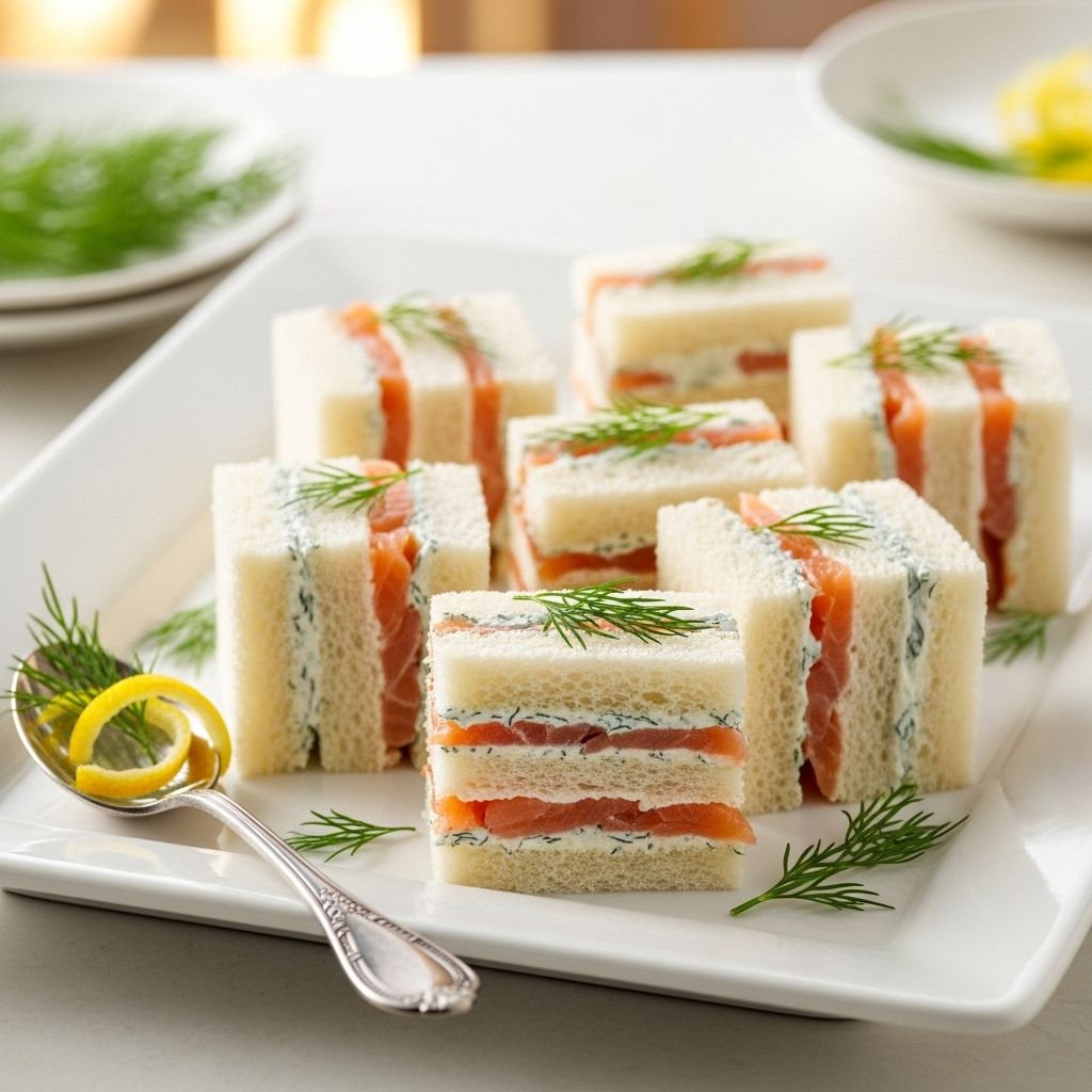 Silky smoked salmon and fresh dill combine to create bite-size delights that impress every guest.