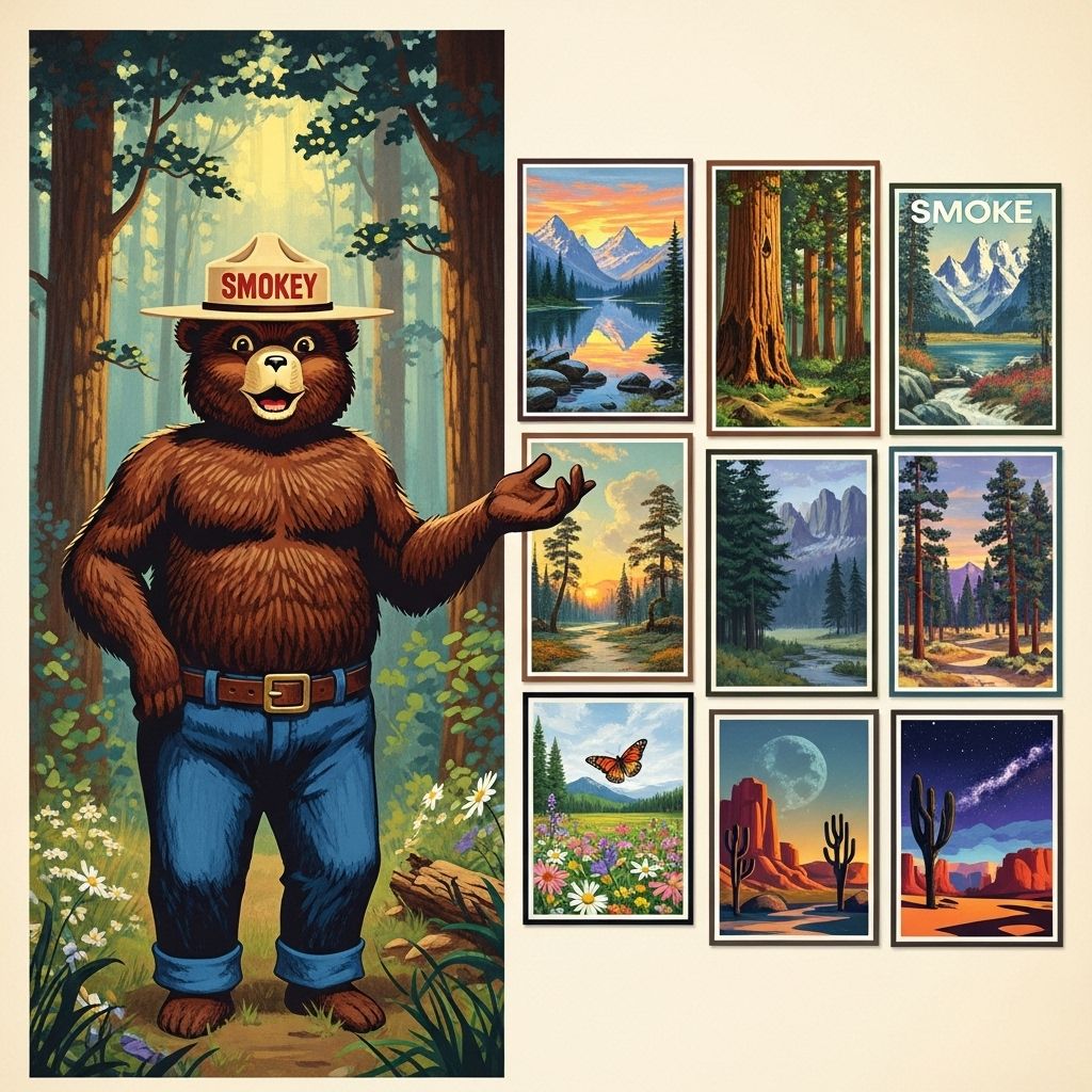 A Timeless Collection: Smokey Bear’s Best Nature Posters Explore the history, meaning, and art of Smokey Bear’s iconic nature posters in wildfire prevention.
