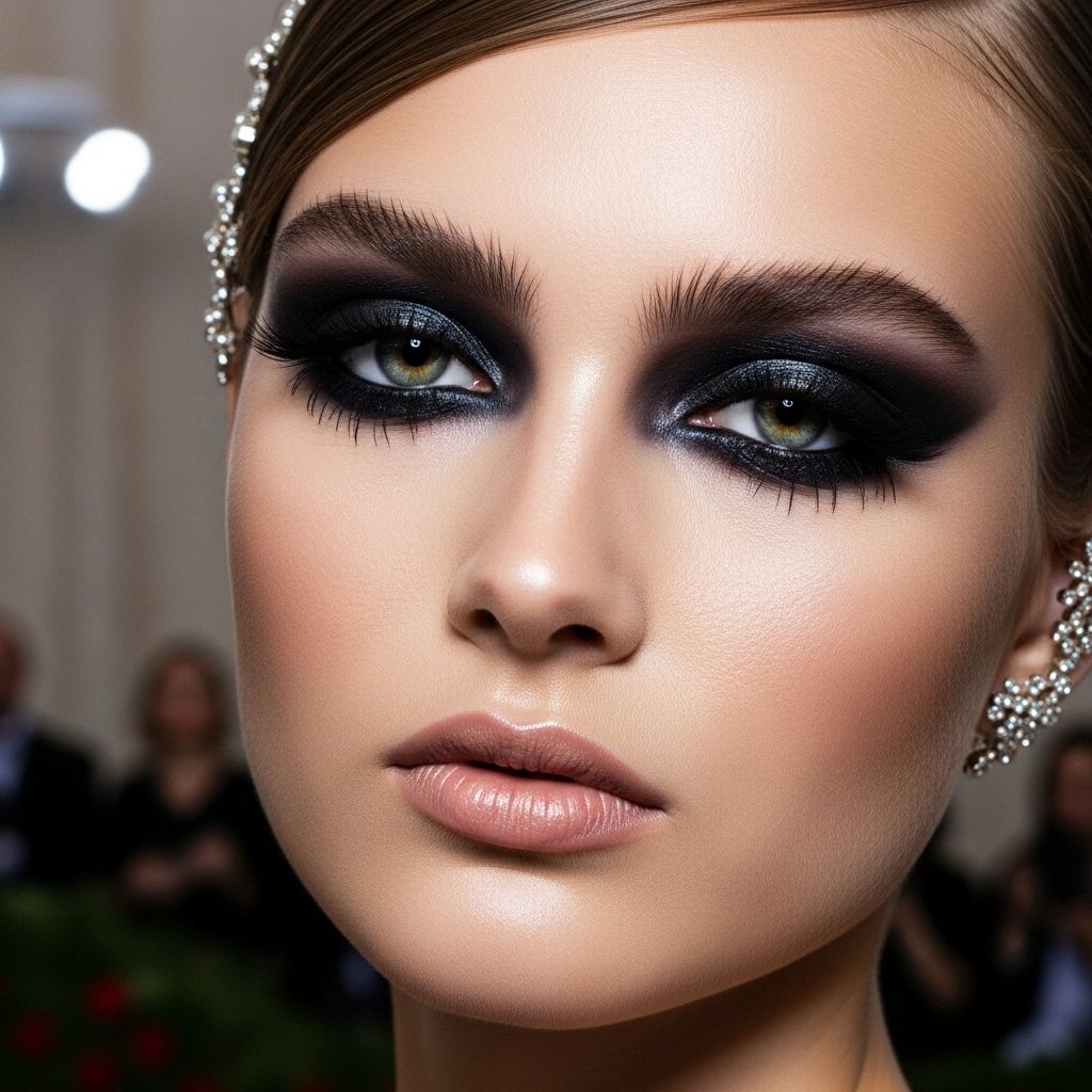 A masterclass in sultry glam: Celebrities reignite the smokey eye at the 2025 Met Gala with contemporary twists and timeless elegance.