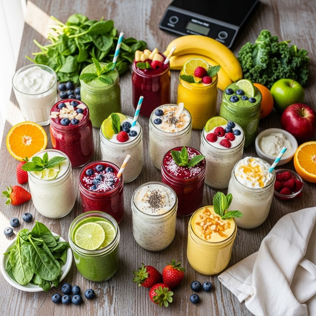 Whip up these tasty, nutrient-packed smoothies to support your weight loss goals—bursting with flavor, fiber, and healthy ingredients.