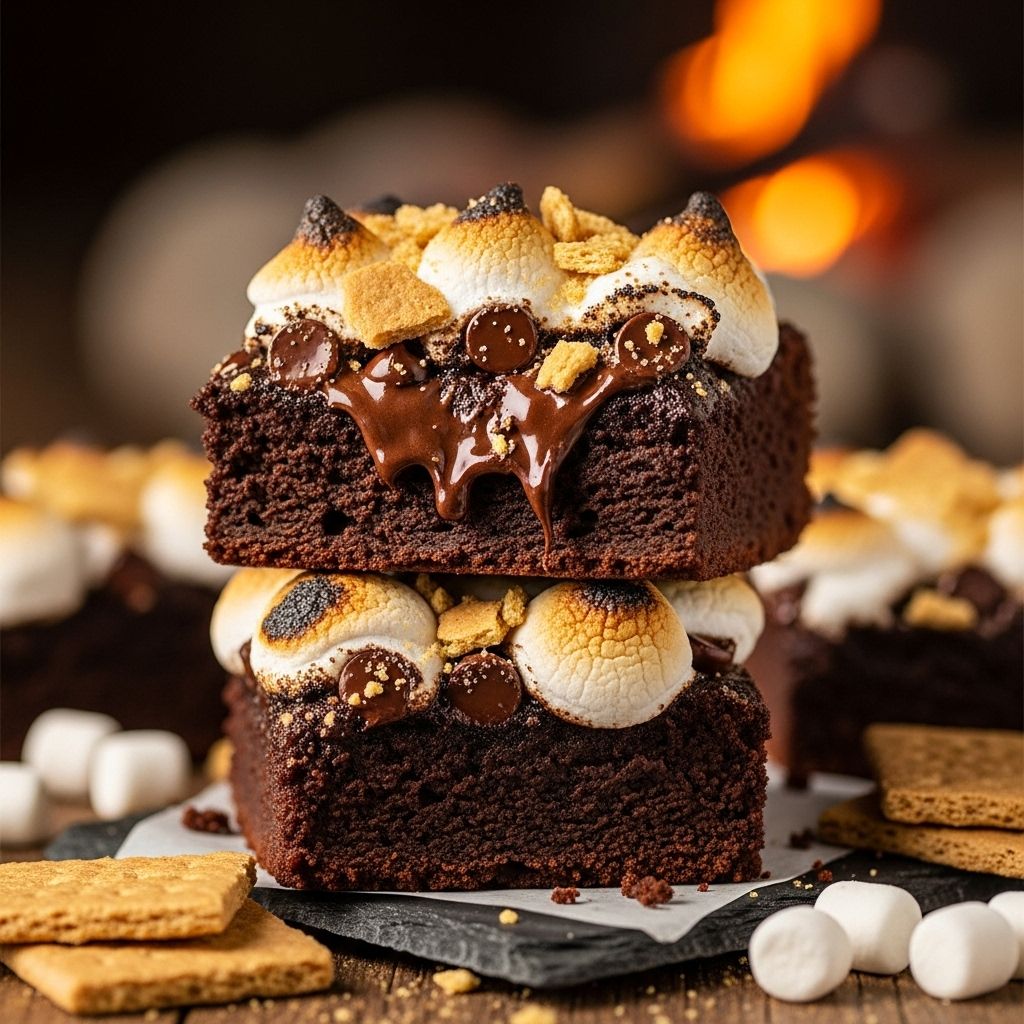 A crisp graham crust meets rich chocolate and marshmallow for an irresistible treat.