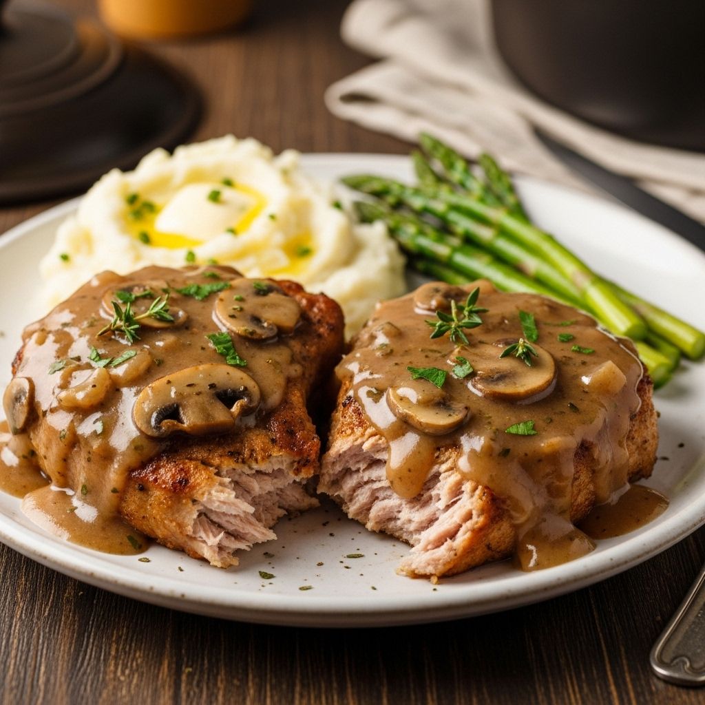 Rich onion gravy and seared meat deliver a melt-in-your-mouth, hassle-free dinner.