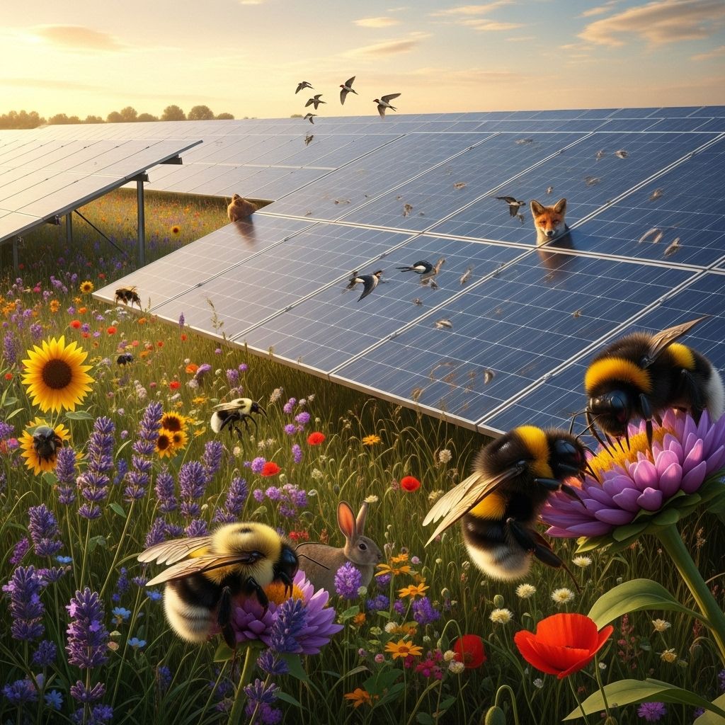 How Solar Farms Can Boost Bumblebee and Wildlife Populations A comprehensive examination of how well-managed solar farms can serve as valuable sanctuaries for bumblebees, pollinators, and broader biodiversity.