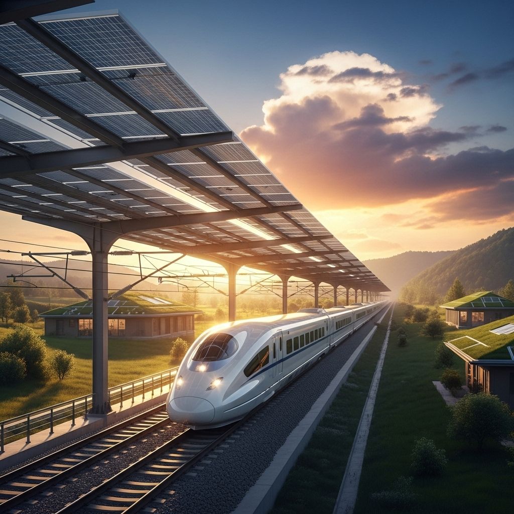 Transforming transportation infrastructure with innovative railway solar power for a greener future.