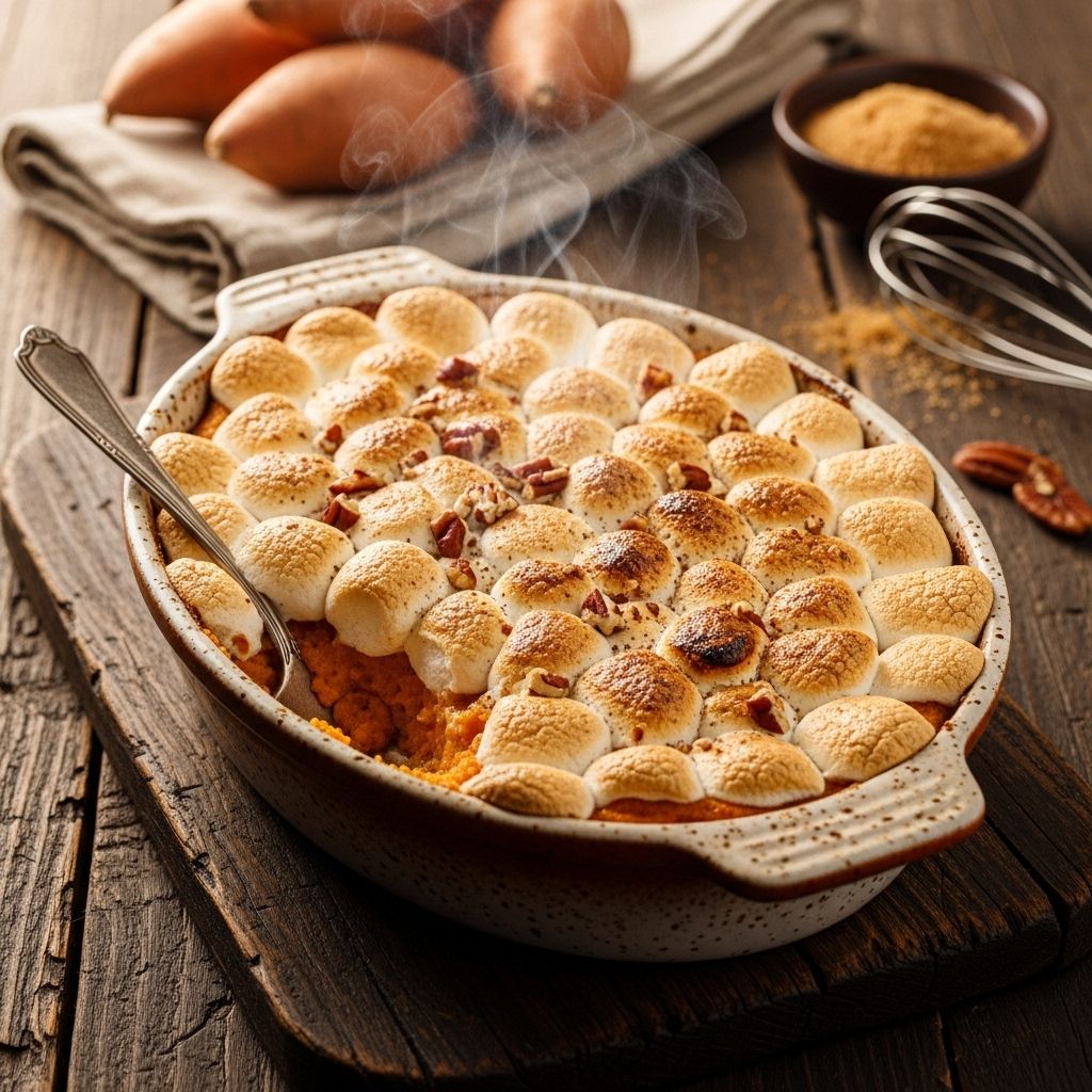 A beloved holiday dish that melds creamy filling with pecan crust for cozy moments.