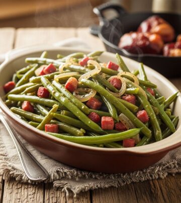 A hearty holiday side that elevates simple beans with smoky pork goodness in every bite.