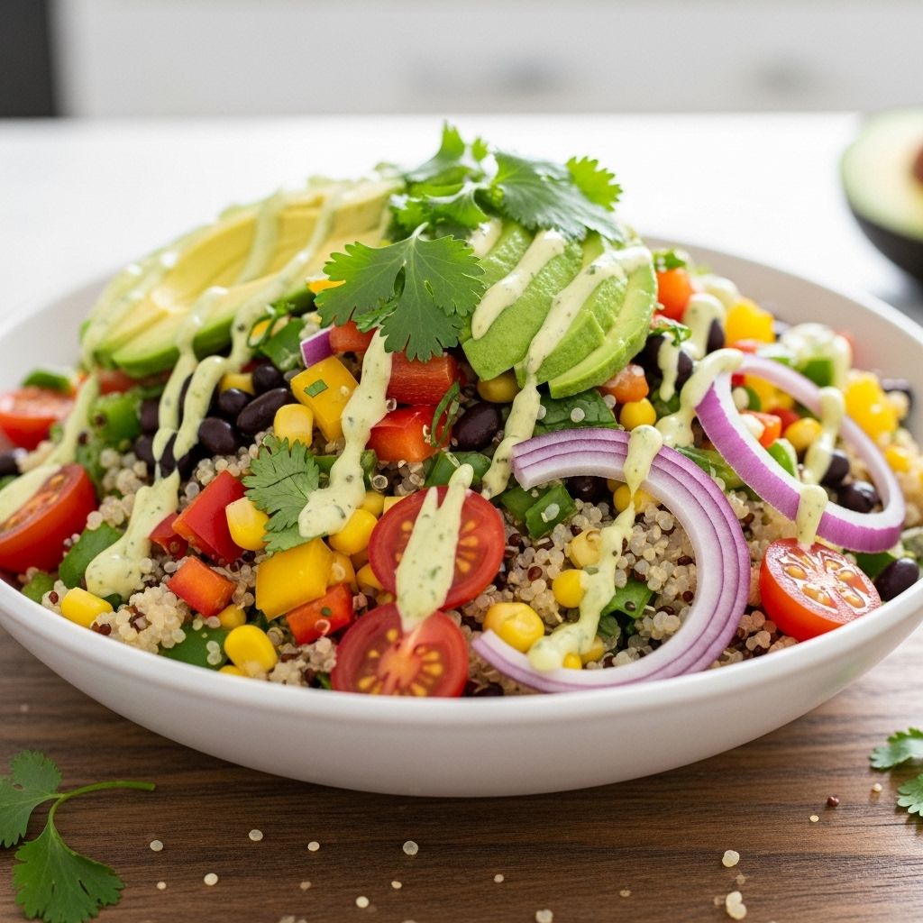 Beans, fresh veggies, and chili-lime zest blend into a tangy dish you'll crave all week.