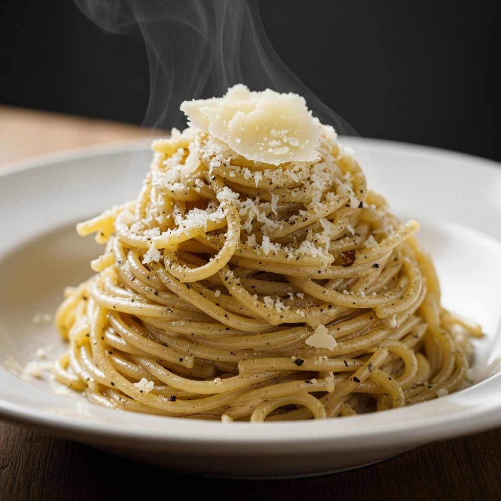 Finely grated cheese, hot water, and gentle stirring merge into impeccable silkiness.