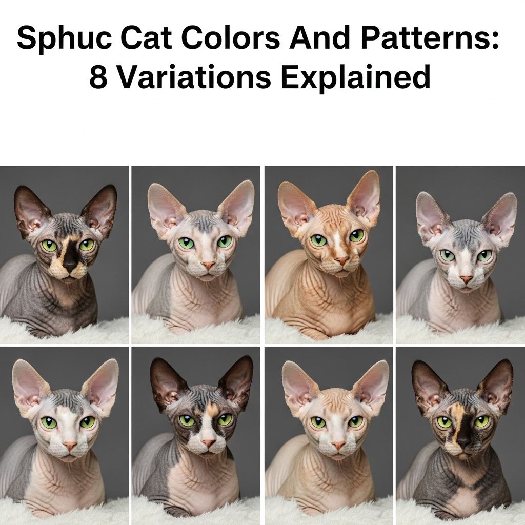 Genetics and care shape the skin hues and subtle markings of hairless felines.