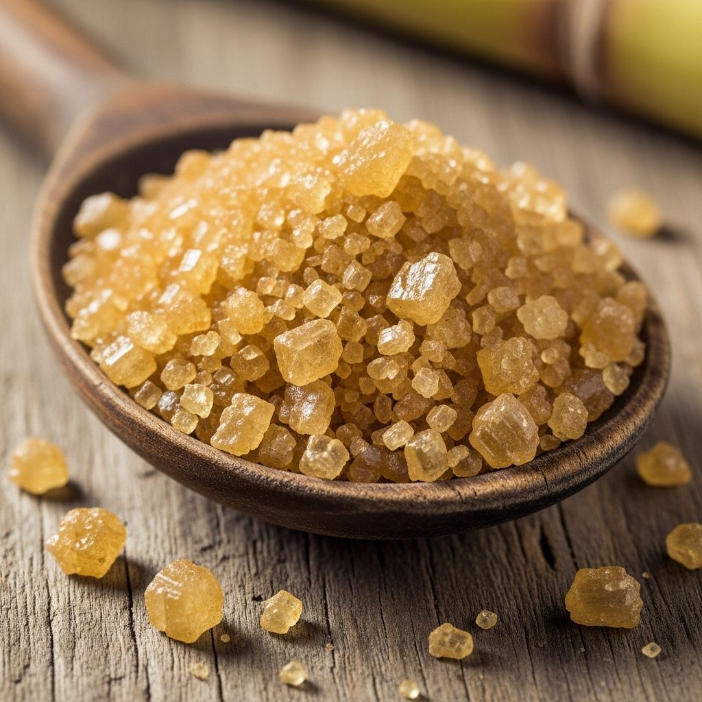 Large crystals deliver caramel flavor and satisfying crunch in hot drinks and desserts.