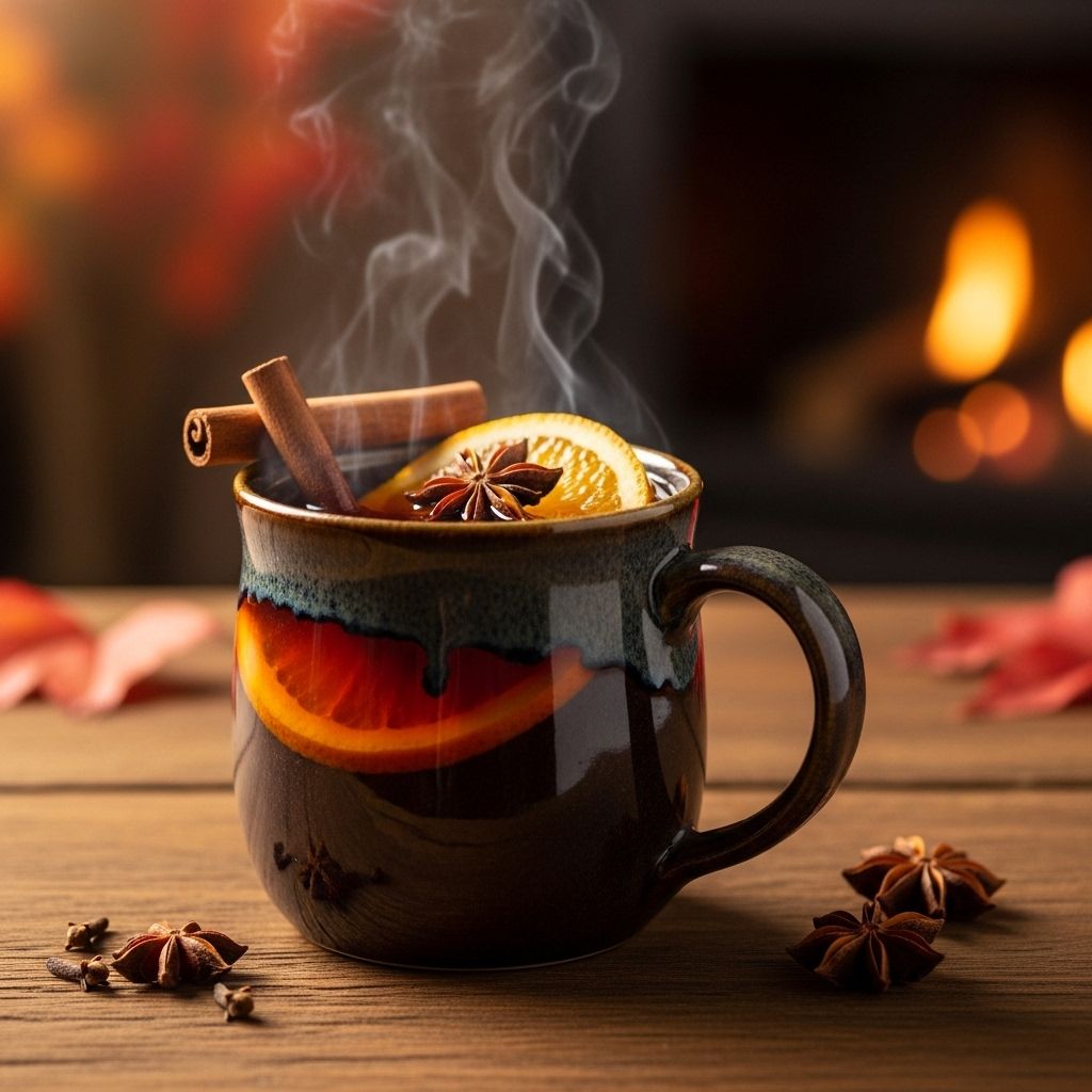 Bring comforting apple and citrus aromas to chilly evenings with a gently infused brew.