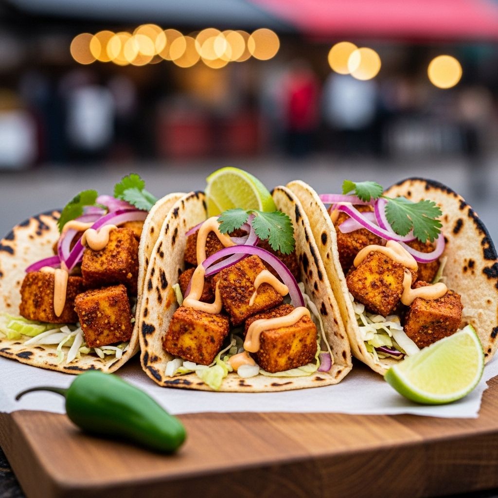 Transform your taco night with these vibrant, spice-packed tofu tacos that deliver irresistible flavor and nourishing plant-based protein.