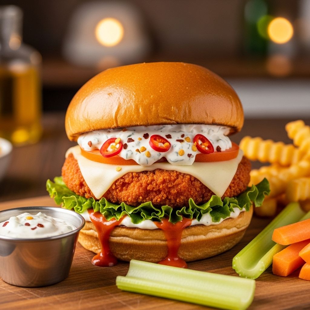 Wing-inspired heat meets cool cheese sauce for an effortless meal twist.