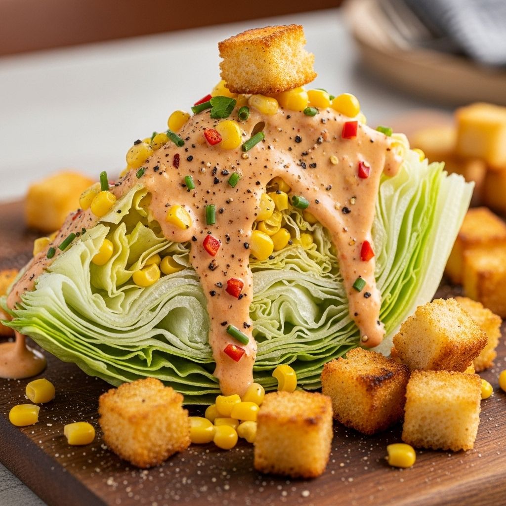 Zesty jalapeño-cilantro dressing and golden baked cubes deliver a festive crunch.