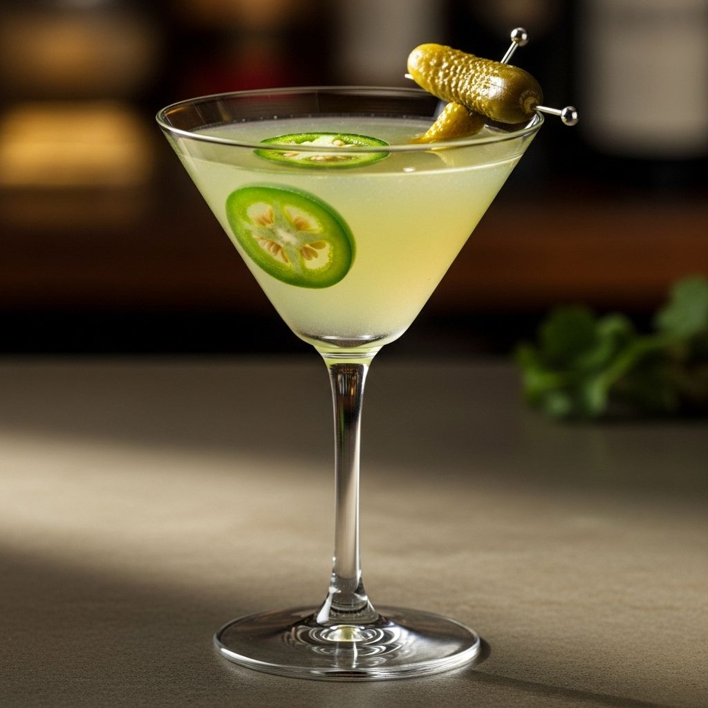 A daring blend of heat and brine that brings bold western flair to every sip.