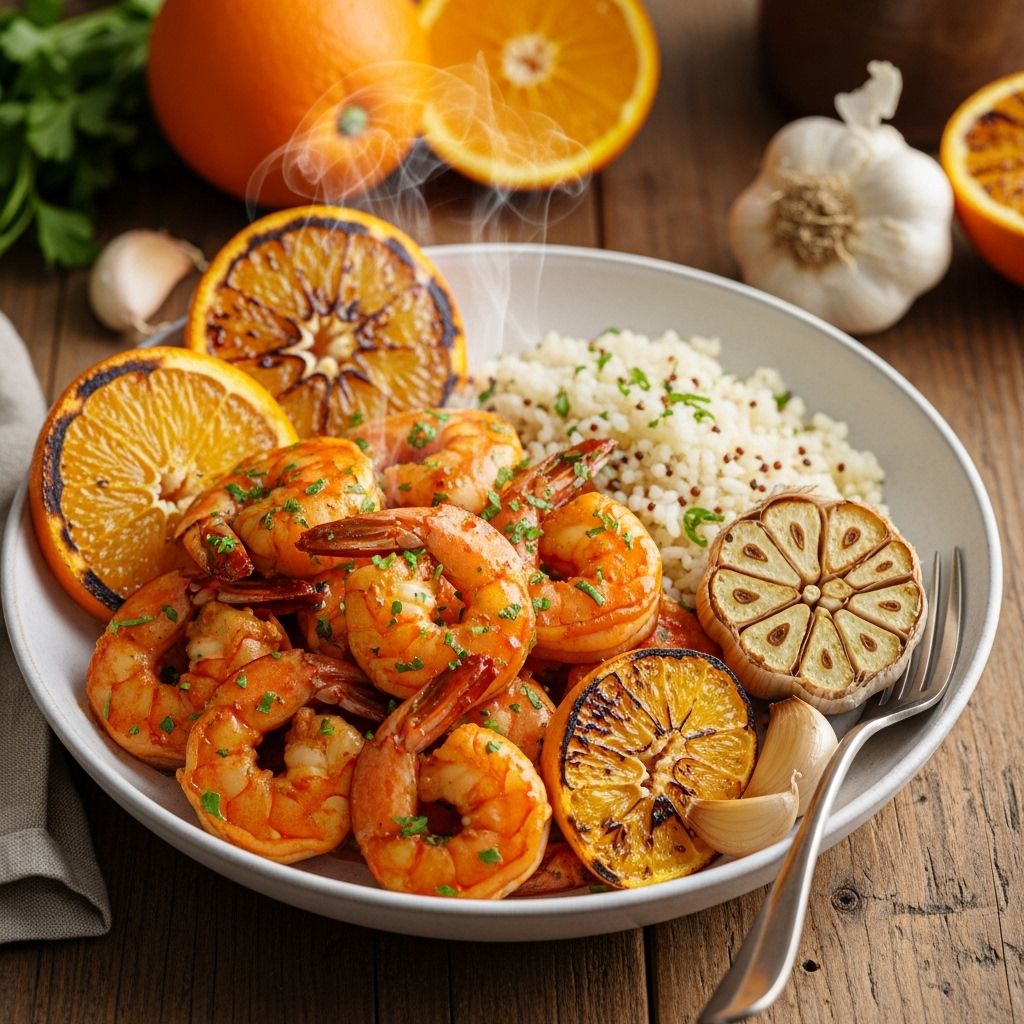 Sweet citrus meets savory heat in a buttery sauce that elevates your seafood game.