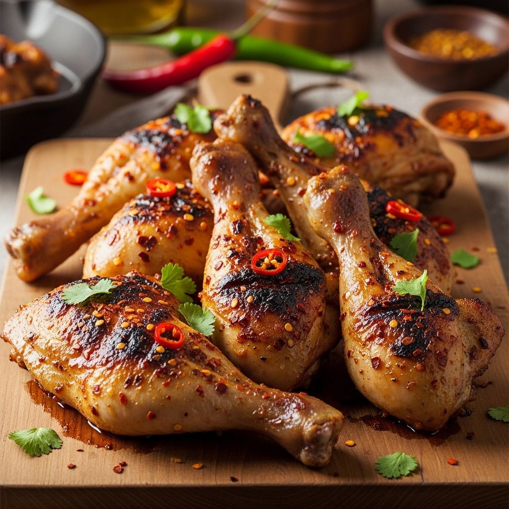 Ideal for gatherings, zesty drumsticks stay juicy, crisp up, and let you set the heat.