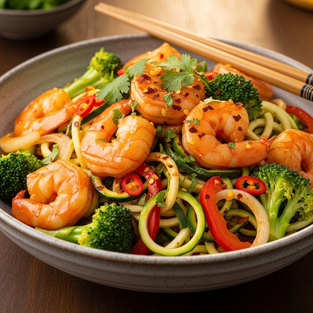Tangy, umami-rich sauce and crisp veggies make this low-carb dinner irresistibly vibrant.