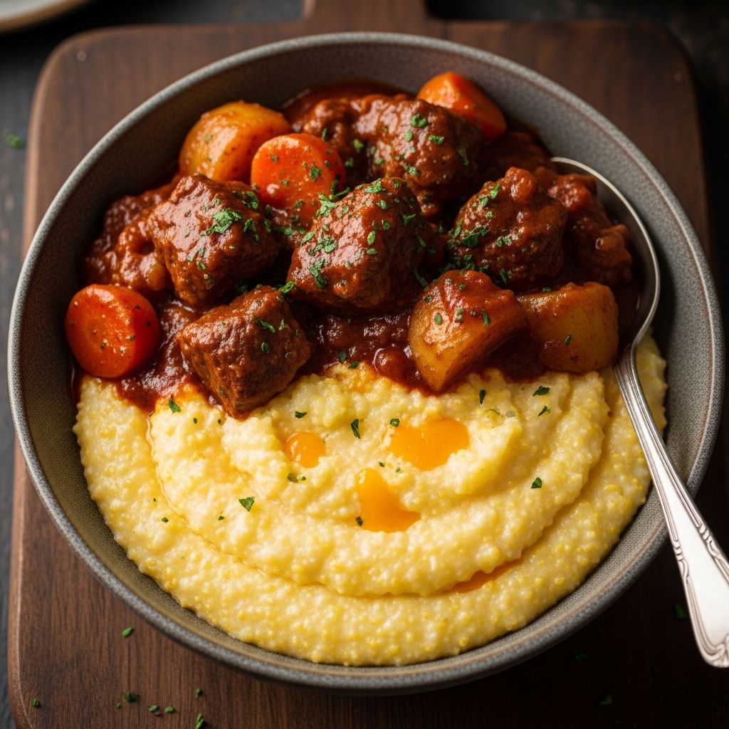 Smoky chipotle flavors and velvety grains fuse into a rich, satisfying Southern dinner.