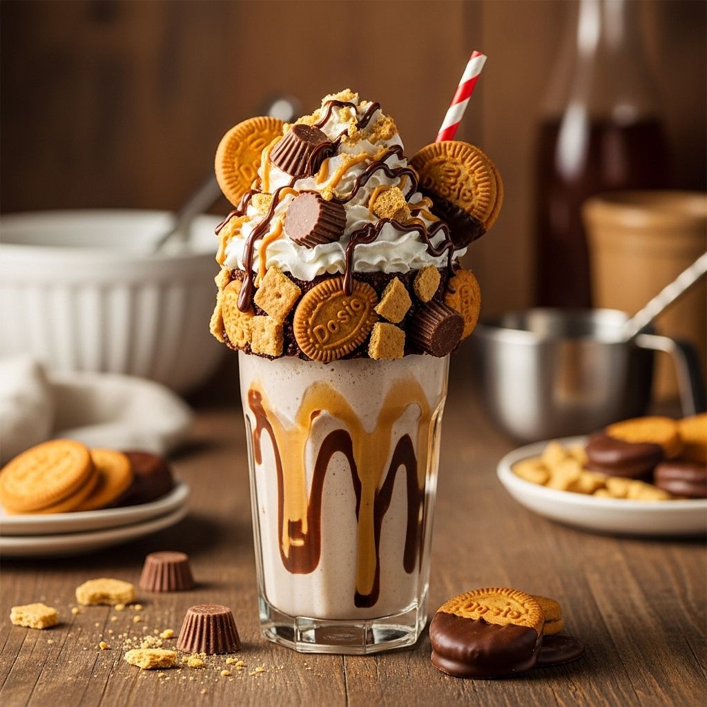 A rich blend of peanut butter, whiskey, and cookie crunch that elevates dessert hour.