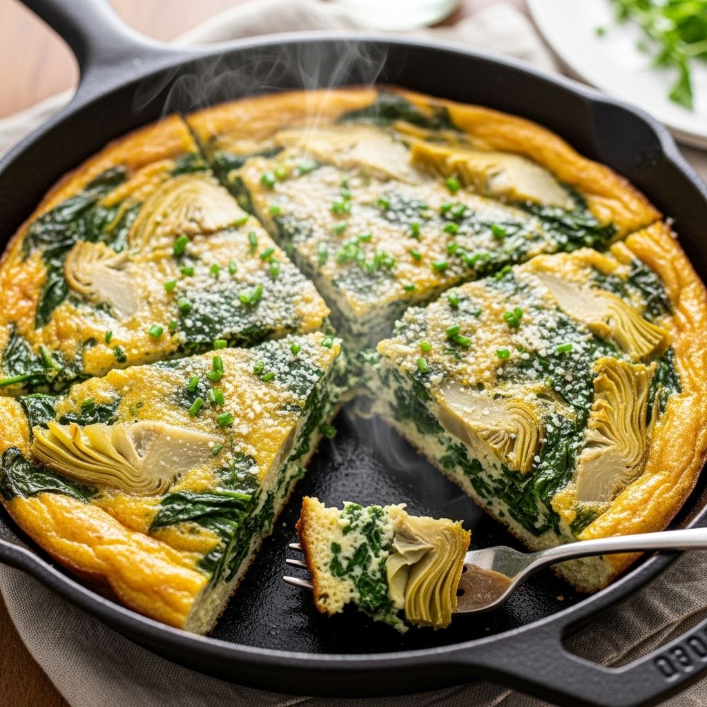 Discover how to make a wholesome, flavor-packed spinach and artichoke frittata—perfect for breakfast, brunch, or a quick weeknight dinner.