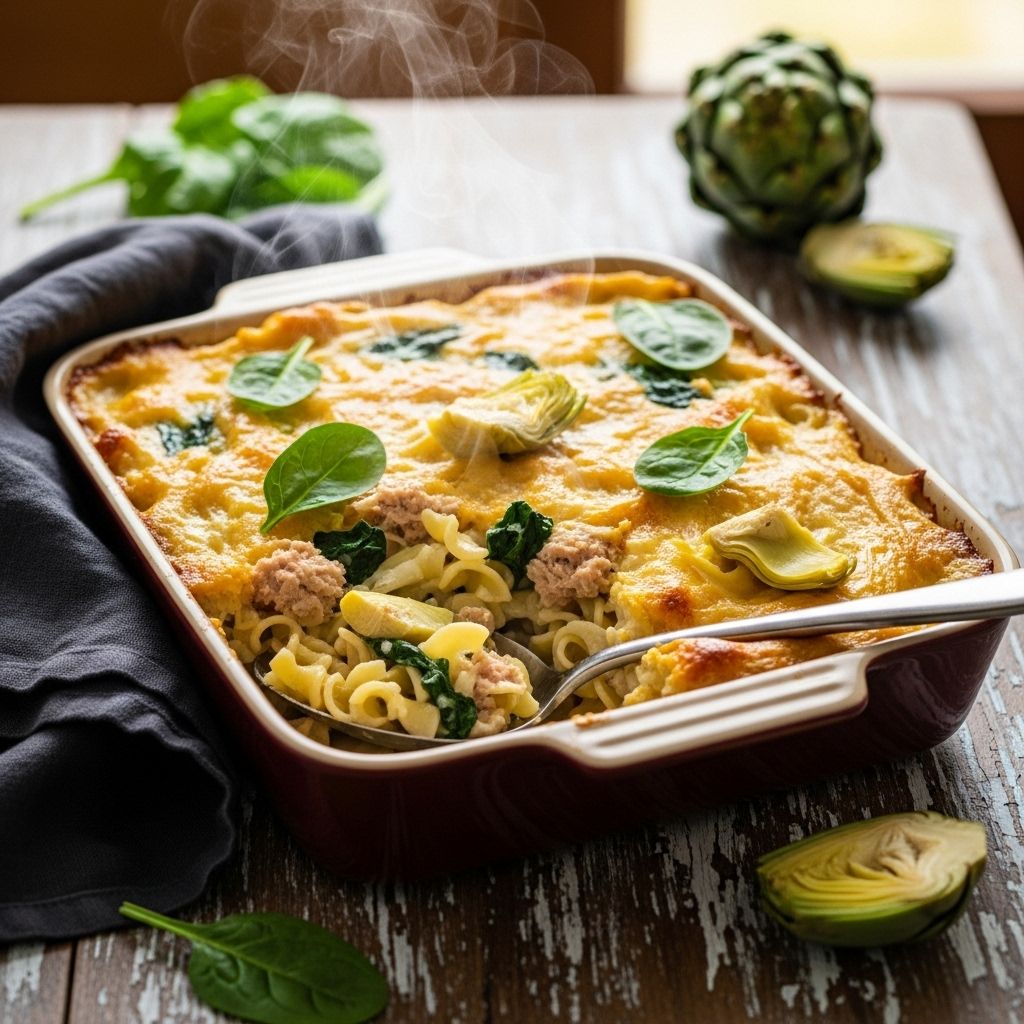 A creamy spin on a classic bake that sneaks in veggies and lean protein.
