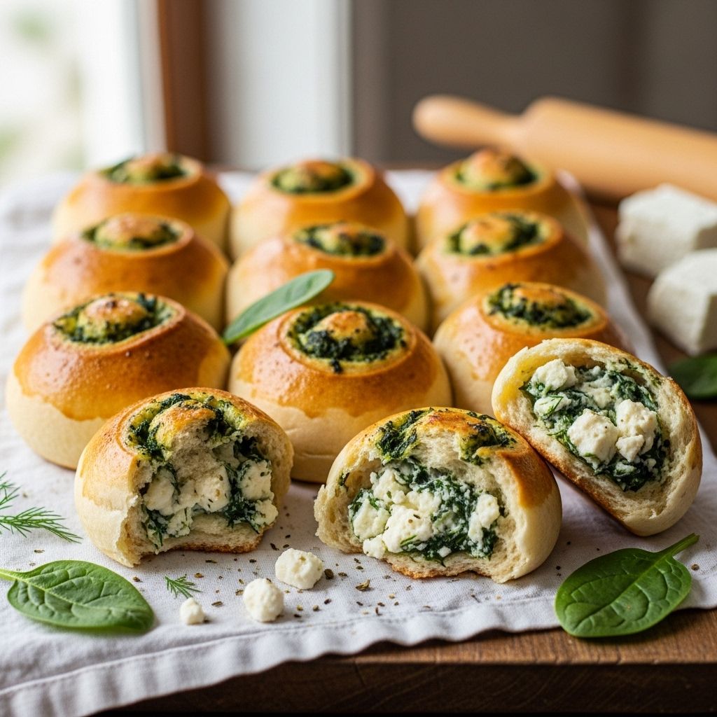 Golden dough meets creamy cheese and vibrant greens in every buttery, bite-sized treat.
