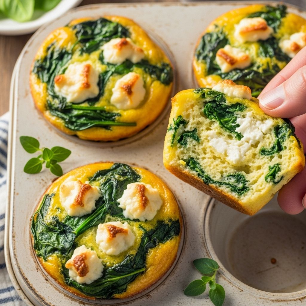 Spinach and Goat Cheese Egg Muffins: A Nutritious Recipe for Busy Mornings A simple way to fuel busy mornings with a savory, portable meal packed with nutrients.