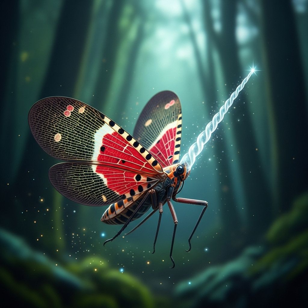 Discover the fascinating world of spotted lanternflies, their impact on ecosystems, and the mysteries behind their vibrant appearance.