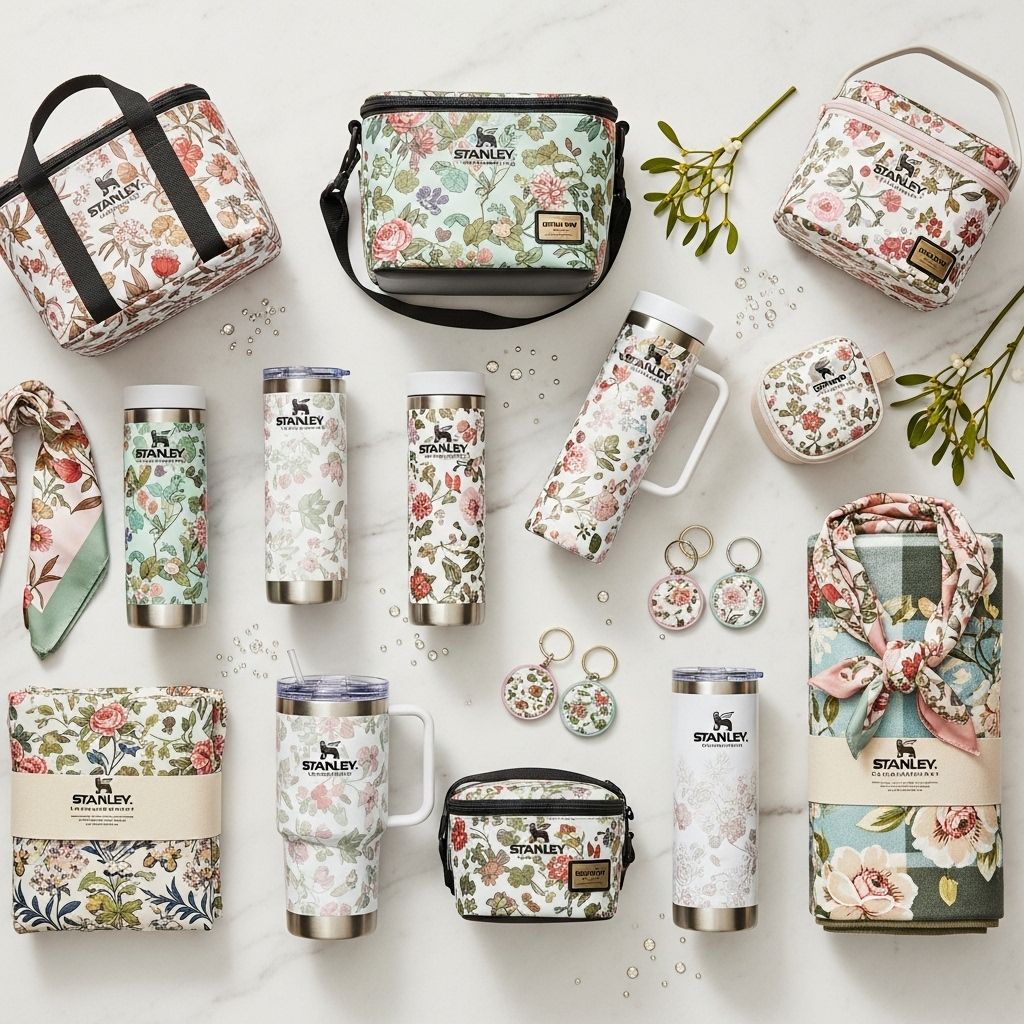 Discover festive drinkware that marries floral whimsy with cool, day-long hydration.