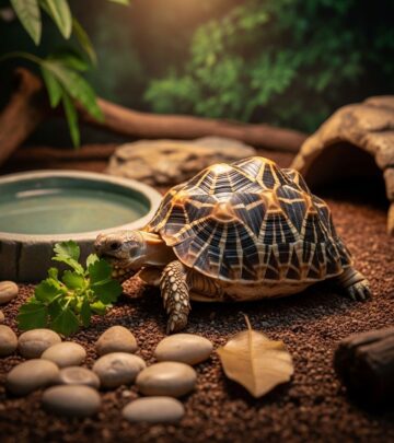 Balanced quarters and proper nourishment prevent shell damage, respiratory problems.