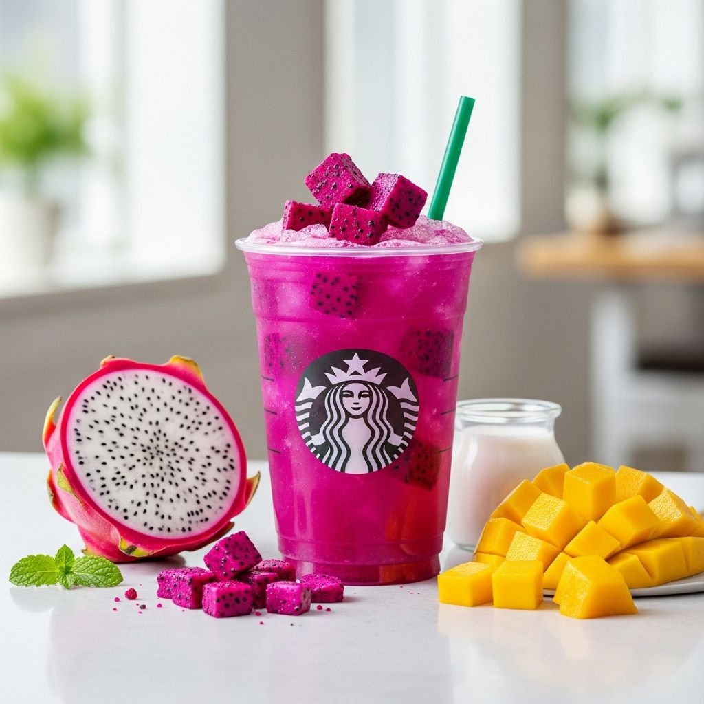 A full breakdown of the vibrant Starbucks Dragon Drink—covering ingredients, nutrition, sugar, calories, and health tips for every fan.