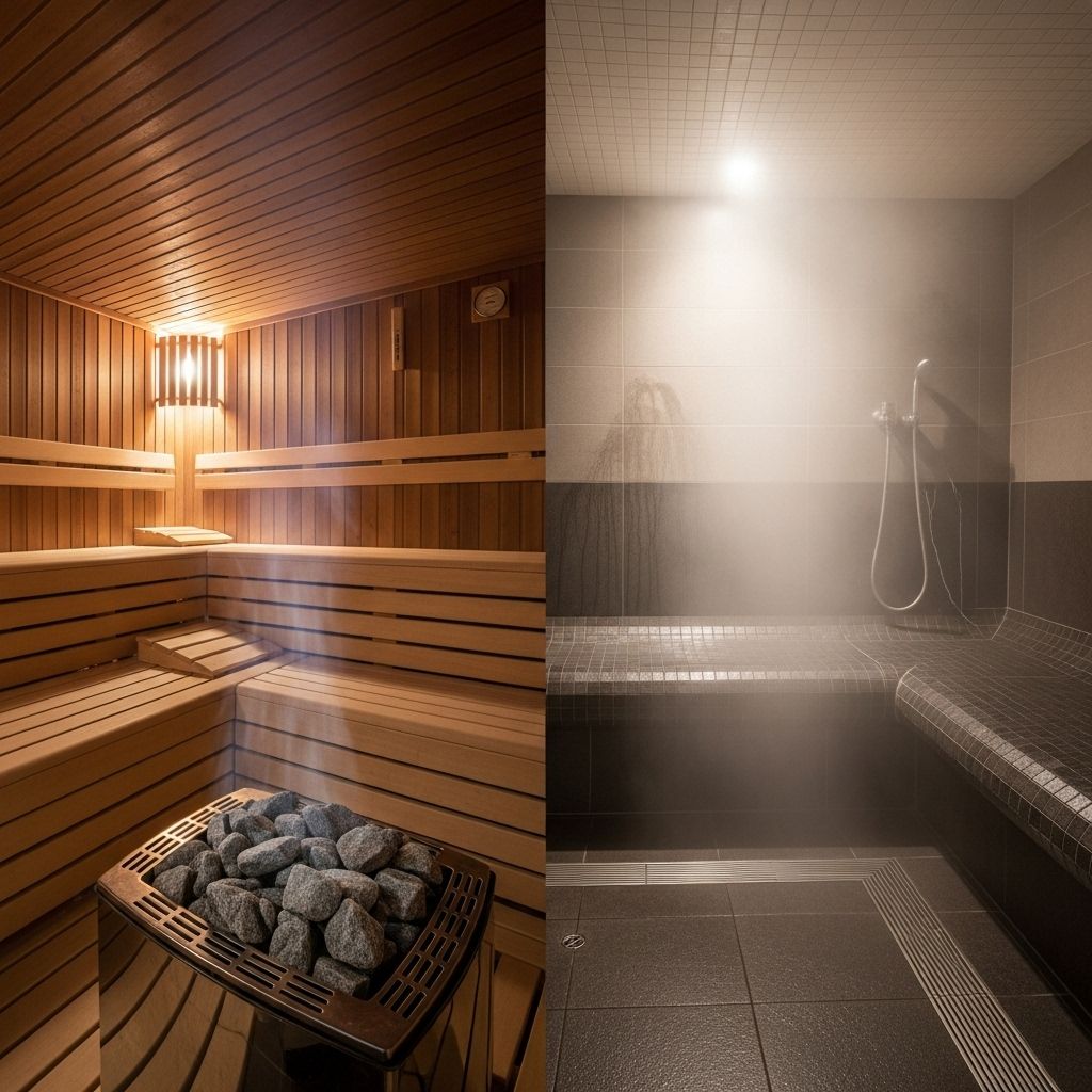 Steam Room vs. Sauna: Which Heat Therapy Is Best for You? Moist and dry heat therapies provide personalized relaxation and muscle recovery.