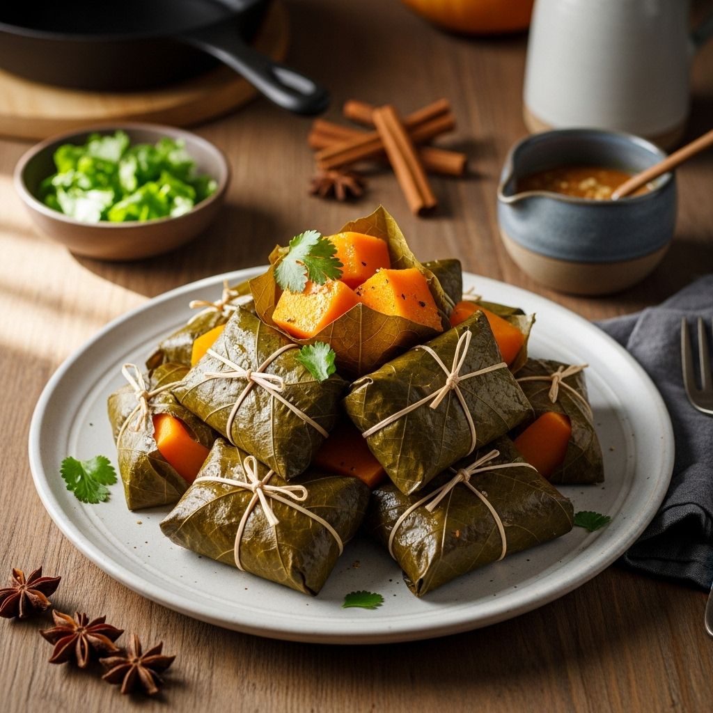 Steamed Leaf-Wrapped Winter Squash: Tradition, Technique, and Flavor This method infuses natural aromas and locks in moisture for tender, flavorful parcels.