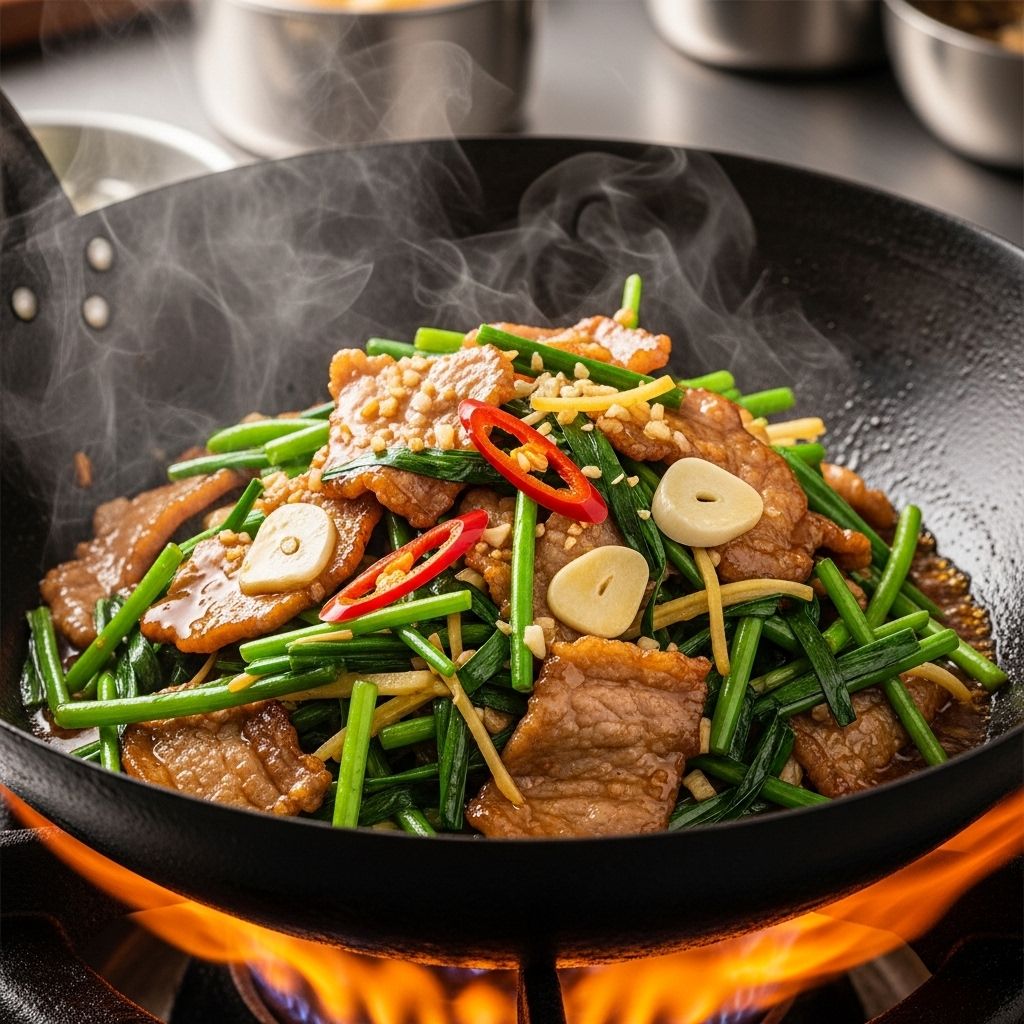 Learn high-heat wok secrets for tender meat and perfectly crisp greens in minutes.