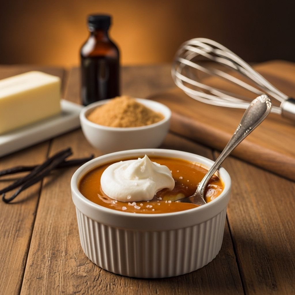Silky caramel custard that balances sweet and toasty notes in every spoonful.
