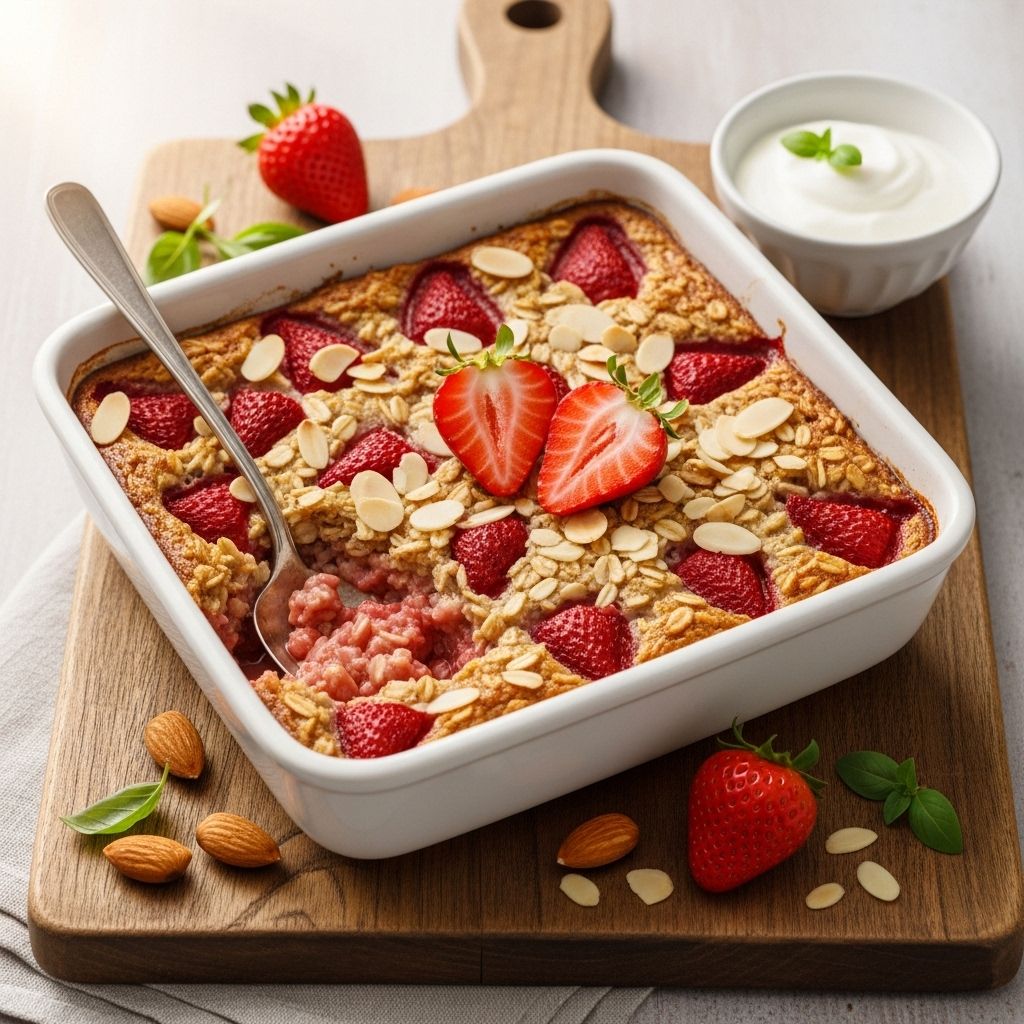 Enjoy tender grains topped with crunchy nuts and sweet fruit for a satisfying start.
