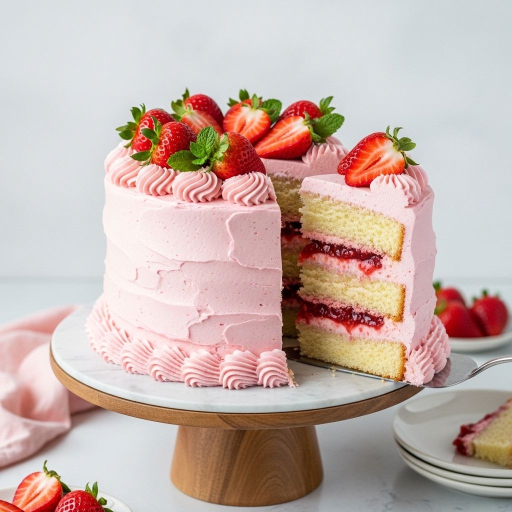 Experience vibrant berry taste and smooth frosting in a celebration-worthy dessert.