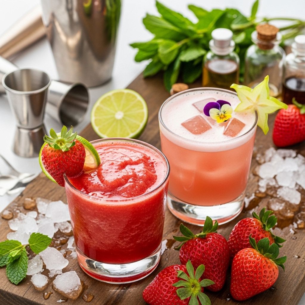 Fresh berries, zesty citrus, and rum merge into a slushy sip of summer bliss.