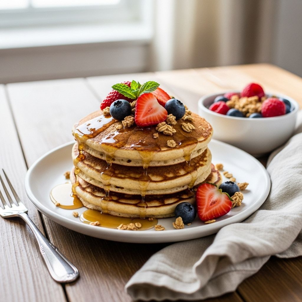 A comforting fusion of whole grains and berries that evokes mountain mornings.