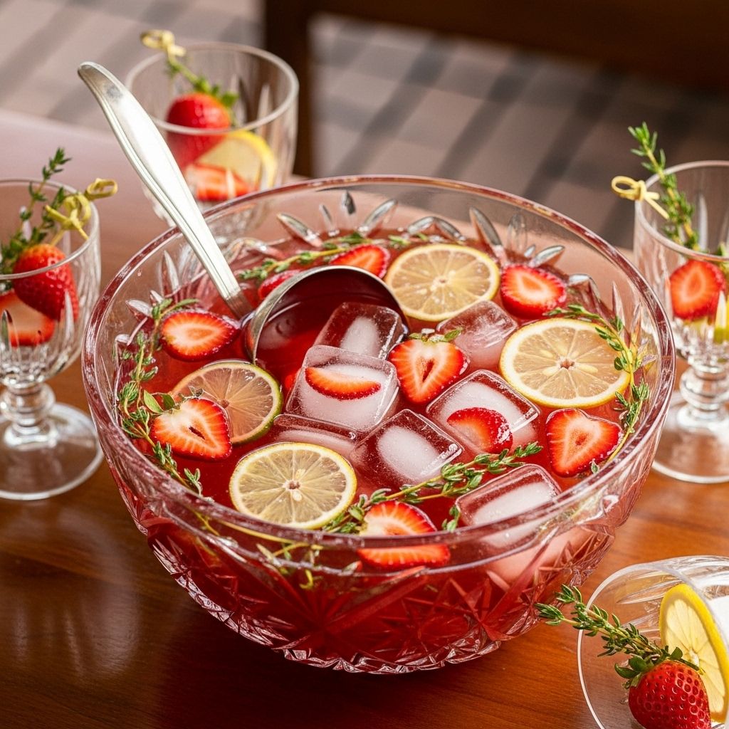 A bright, herb-infused cocktail that keeps the party flowing with vibrant color and fizz.