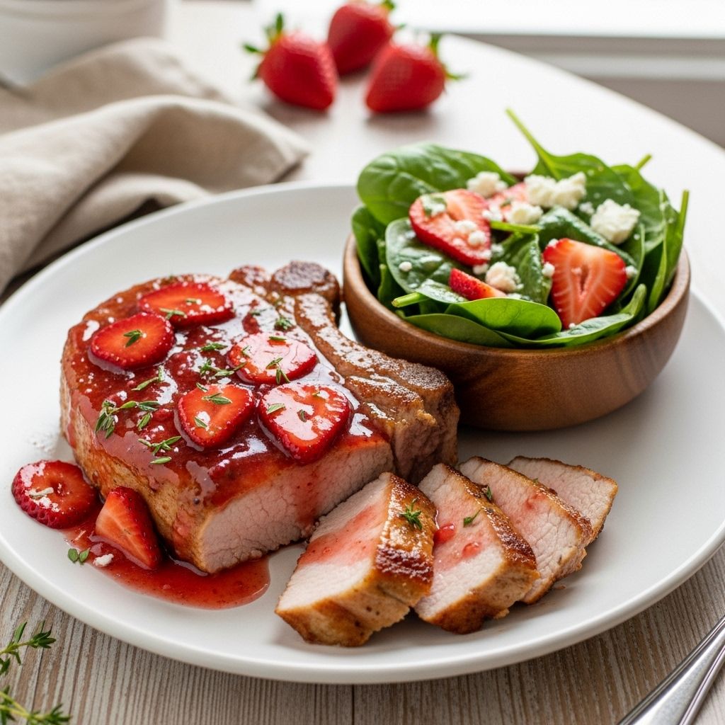 A bright mix of seasonal fruit and savory richness for a memorable mealtime twist.