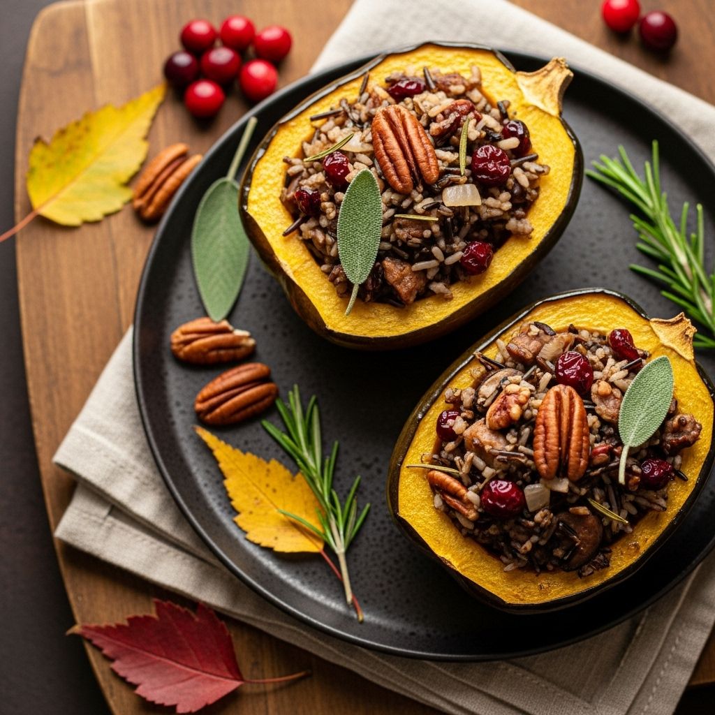 Velvety harvest boats loaded with savory sausage, earthy mushrooms, and melted cheese.